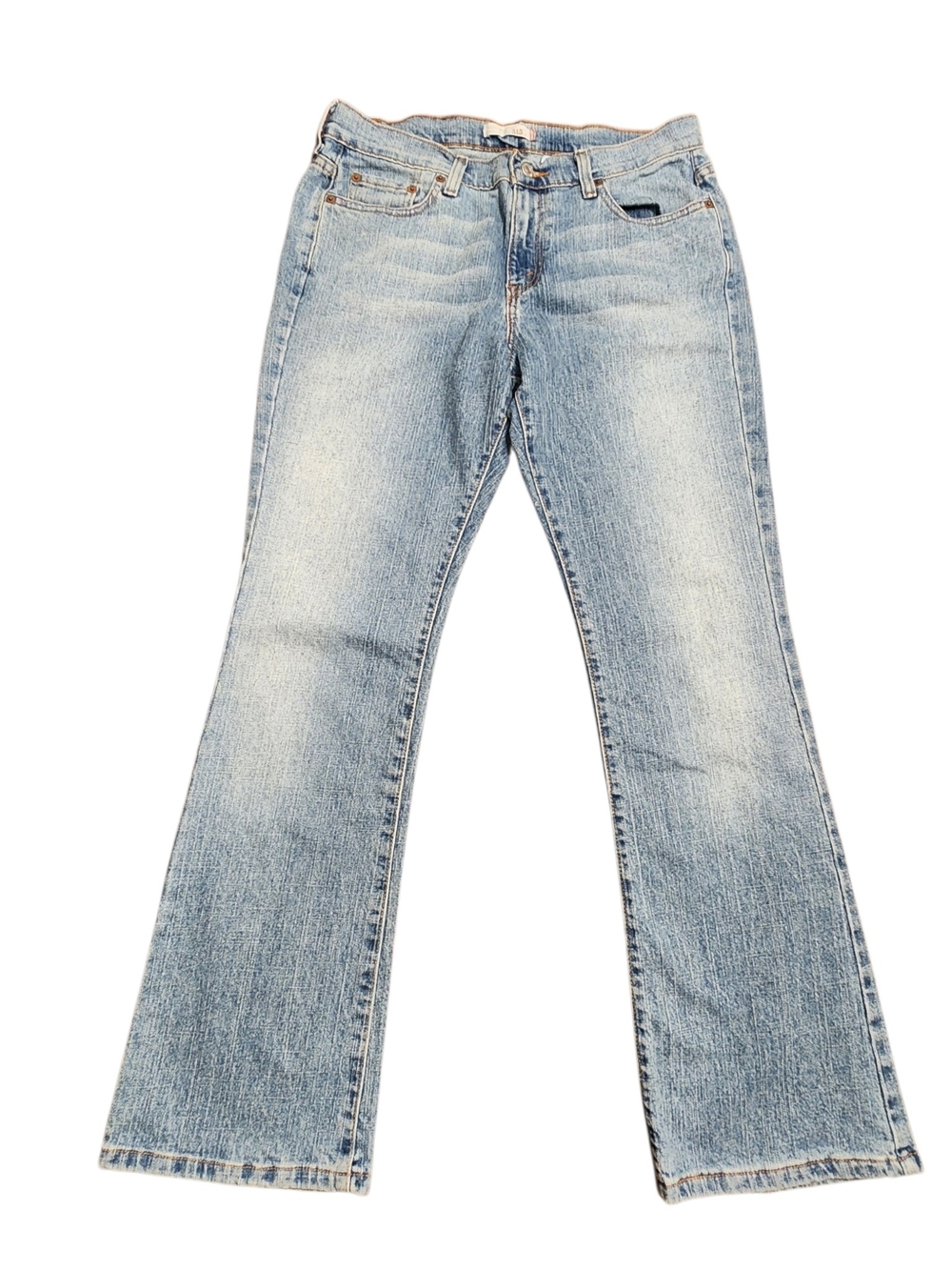 Vintage Levis 515 Mid-Rise Denim Bootcut Barrel Leg Jeans Size 10 Retro 
Y2K